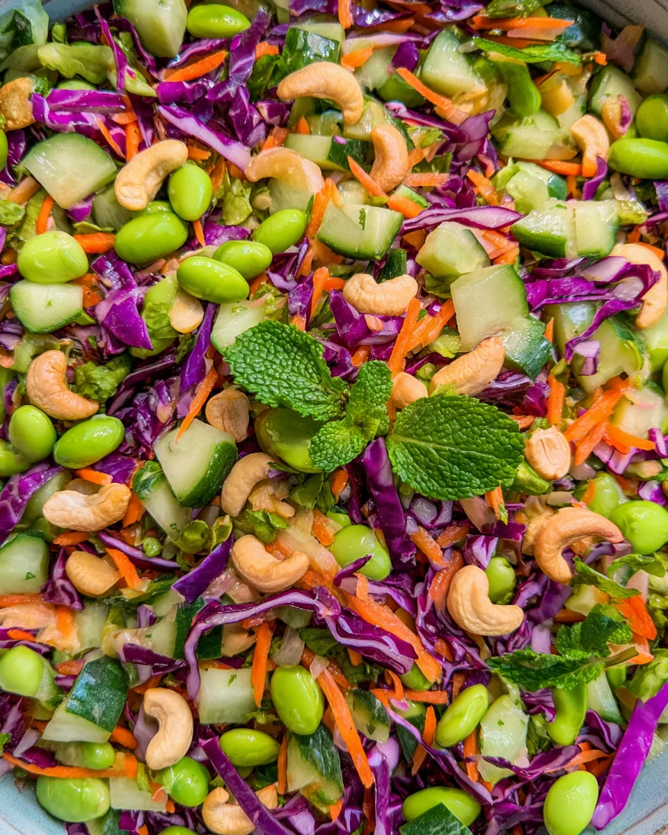 Chopped Asian Salad (Miso Dressing)