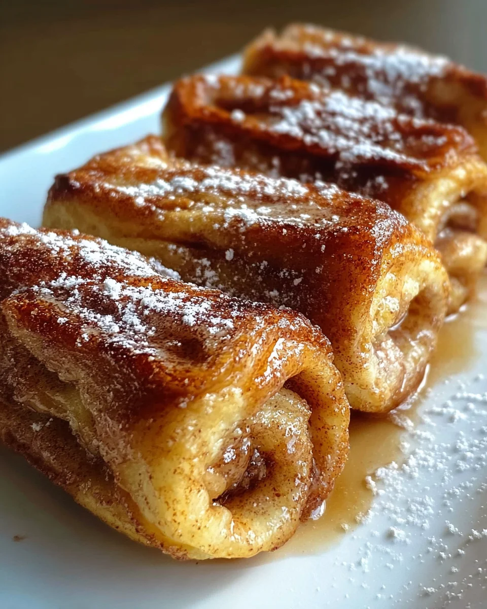 Cinnamon Roll French Toast Roll-Ups