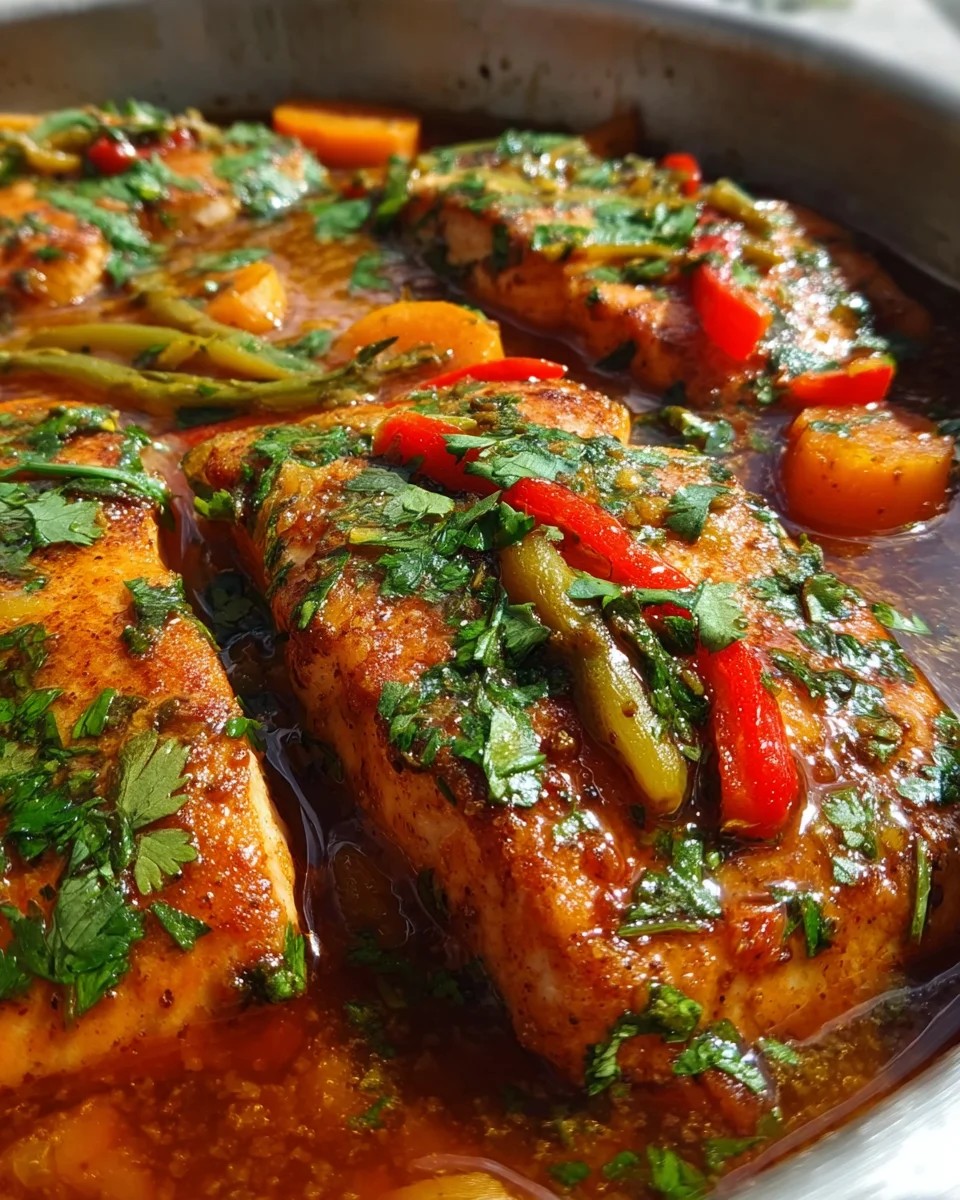Classic Spicy Moroccan Fish in Rich Sauce
