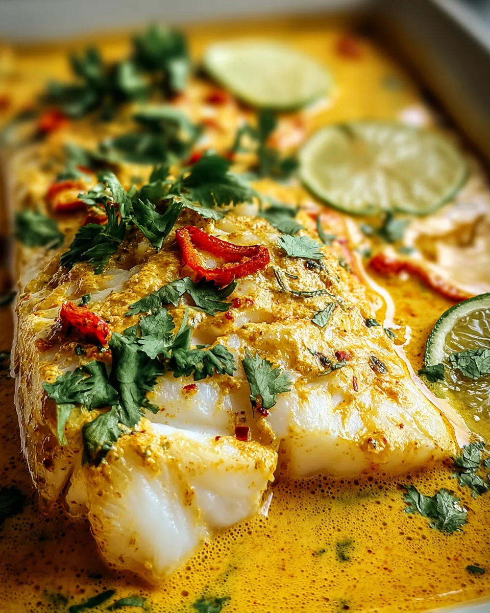 Coconut Curry Baked Cod