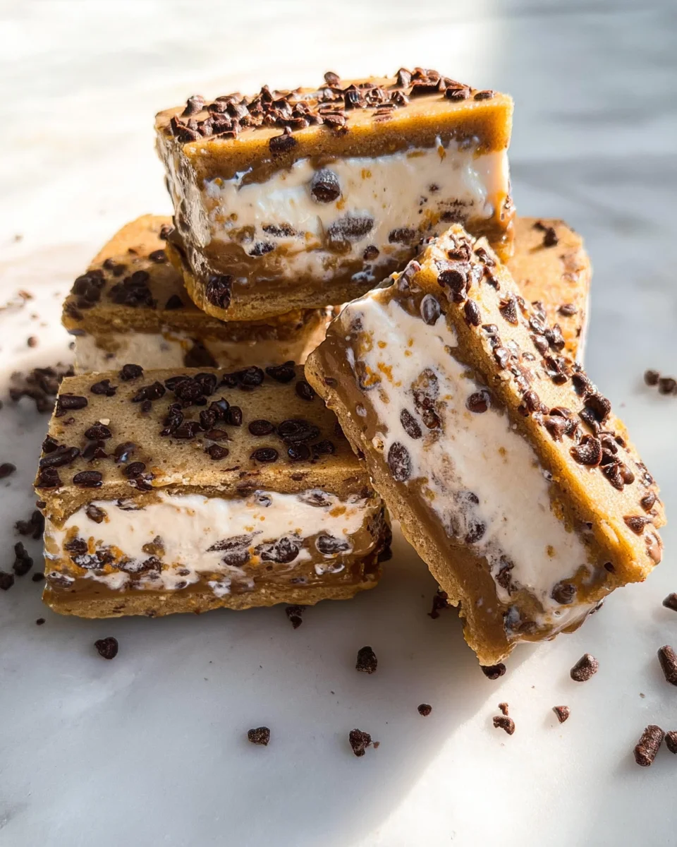 Cookie Dough Vegan Ice Cream Sandwiches (Easy + No-Bake!)