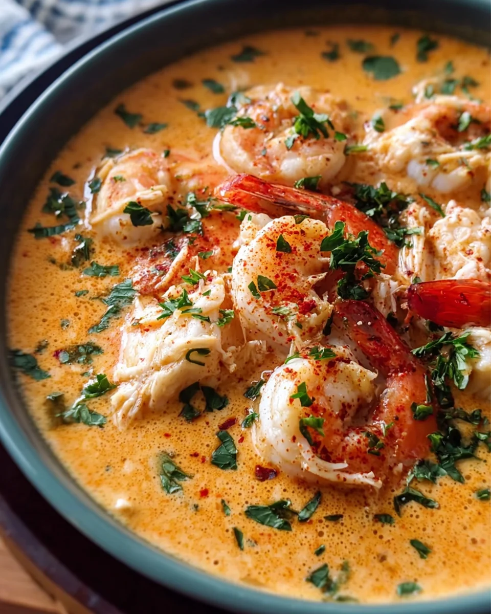 Crab and Shrimp Seafood Bisque 27 Crab