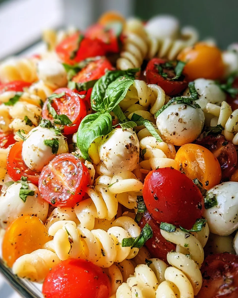 Creamy Caprese Pasta Salad 19 Creamy