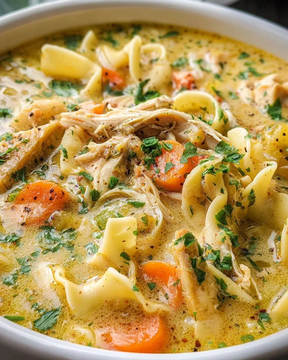 Creamy Chicken Noodle Soup Recipe 23 Creamy