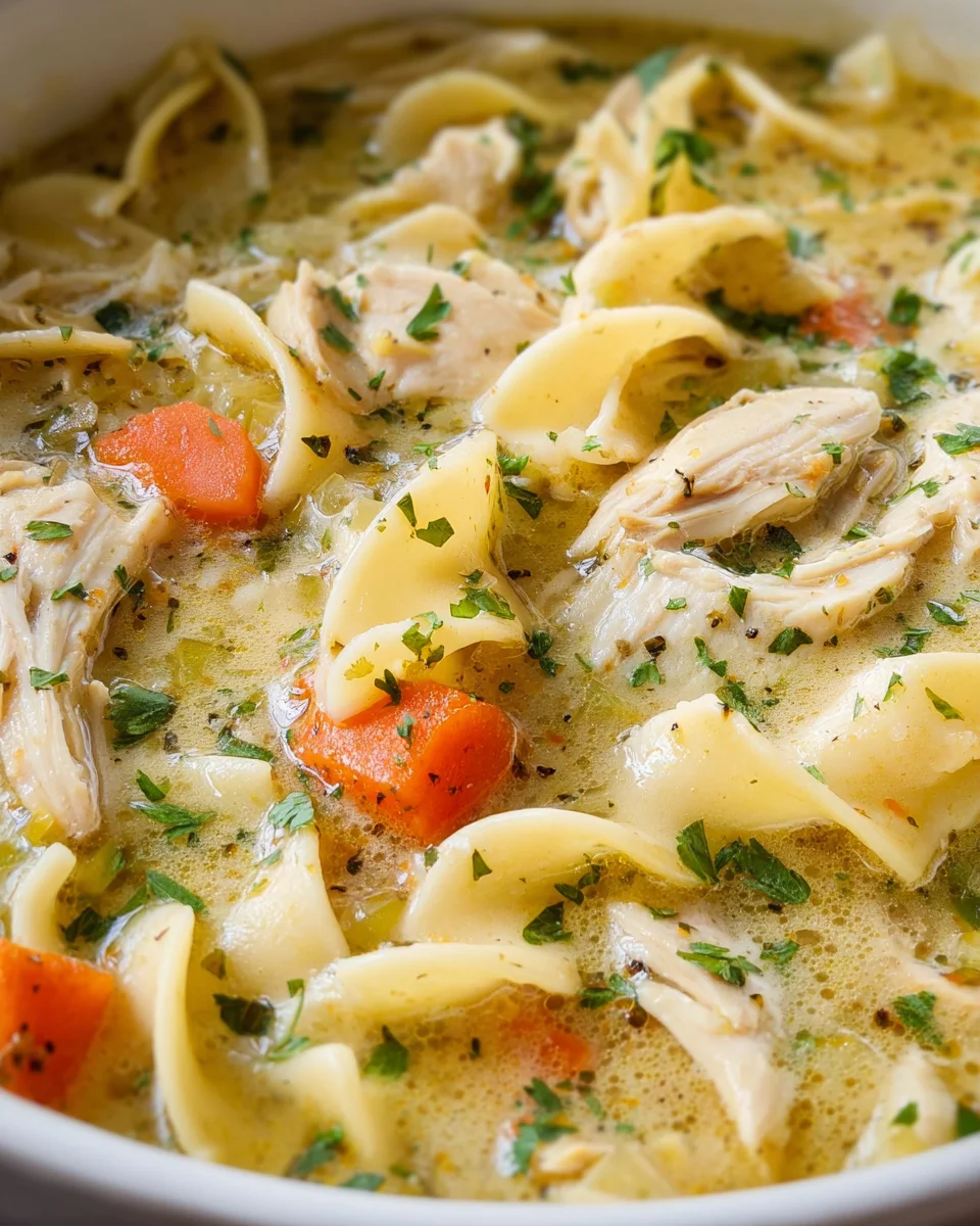 Creamy Chicken Noodle Soup Recipe 24 Creamy