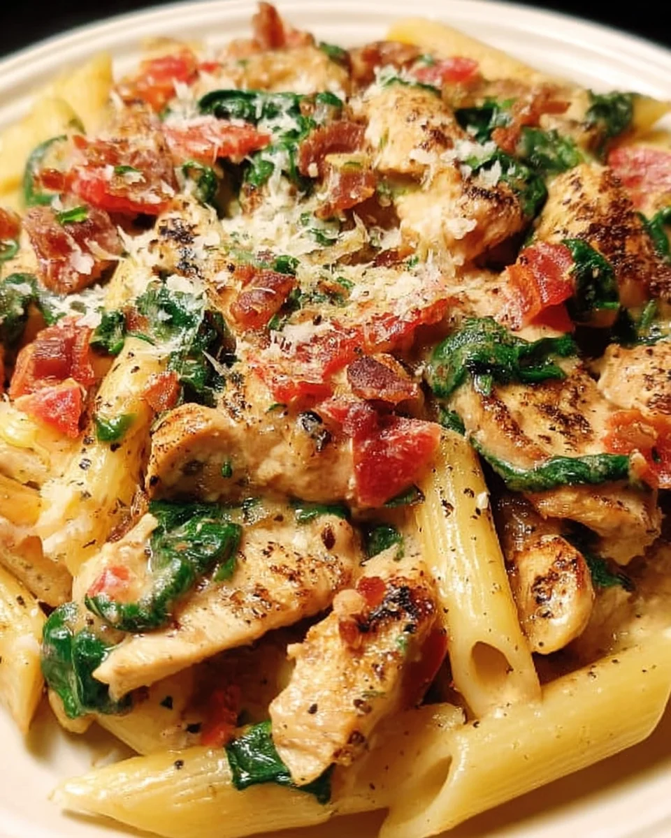 Creamy Chicken Pasta with Bacon