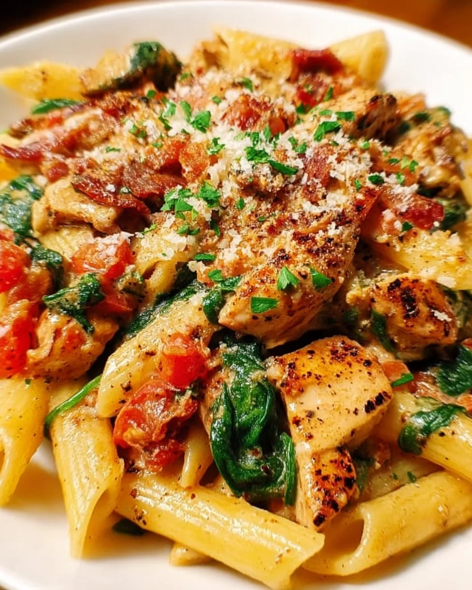 Creamy Chicken Pasta with Bacon 18 Creamy