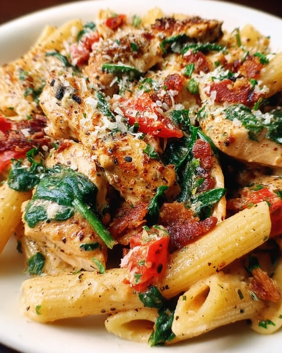 Creamy Chicken Pasta with Bacon 19 Creamy