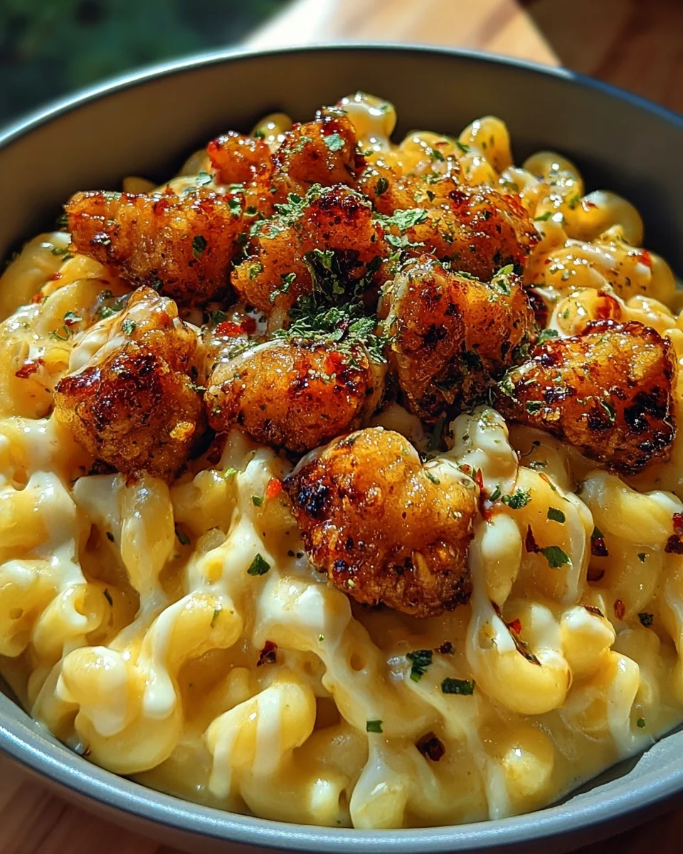 Creamy Honey Pepper Chicken Mac and Cheese Delight