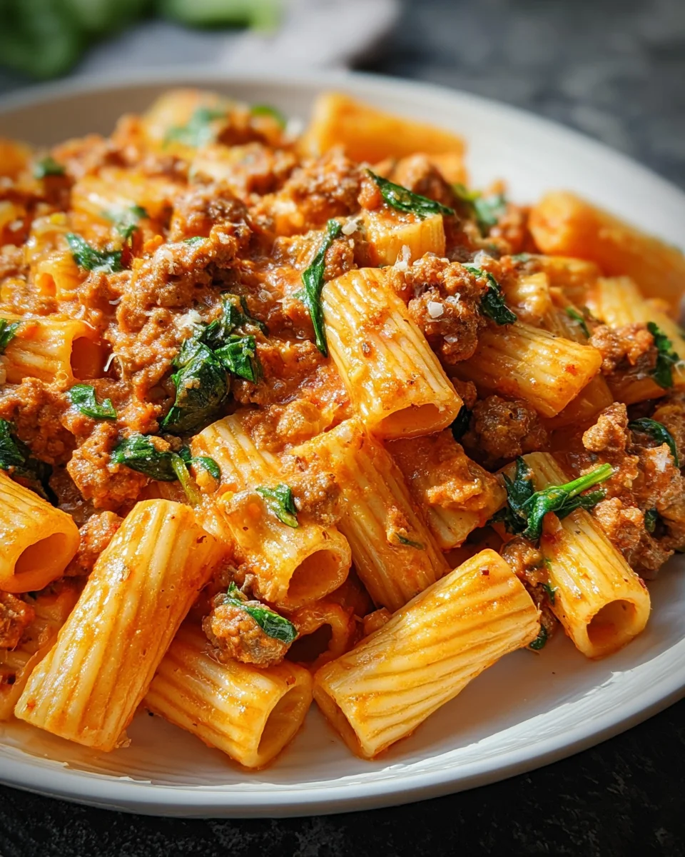 Creamy Sausage Rigatoni 21 Creamy