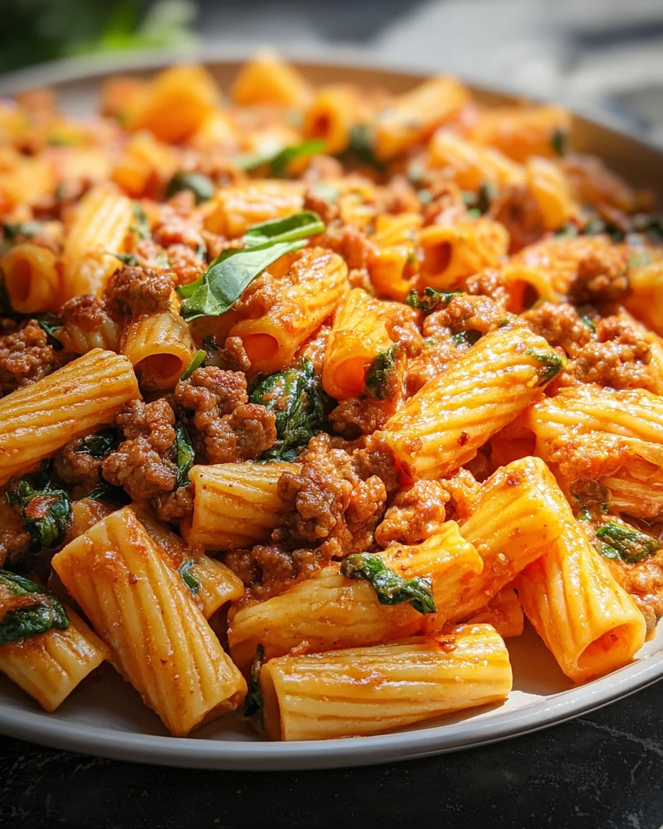 Creamy Sausage Rigatoni 22 Creamy