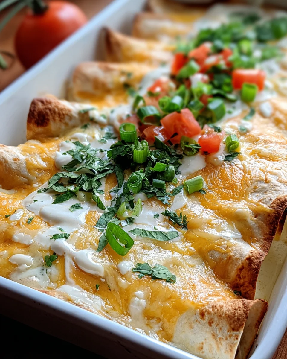 Creamy White Chicken Enchiladas 18 Creamy