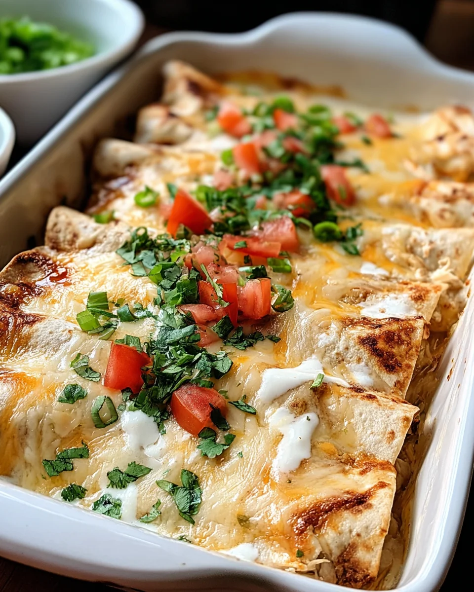 Creamy White Chicken Enchiladas 19 Creamy
