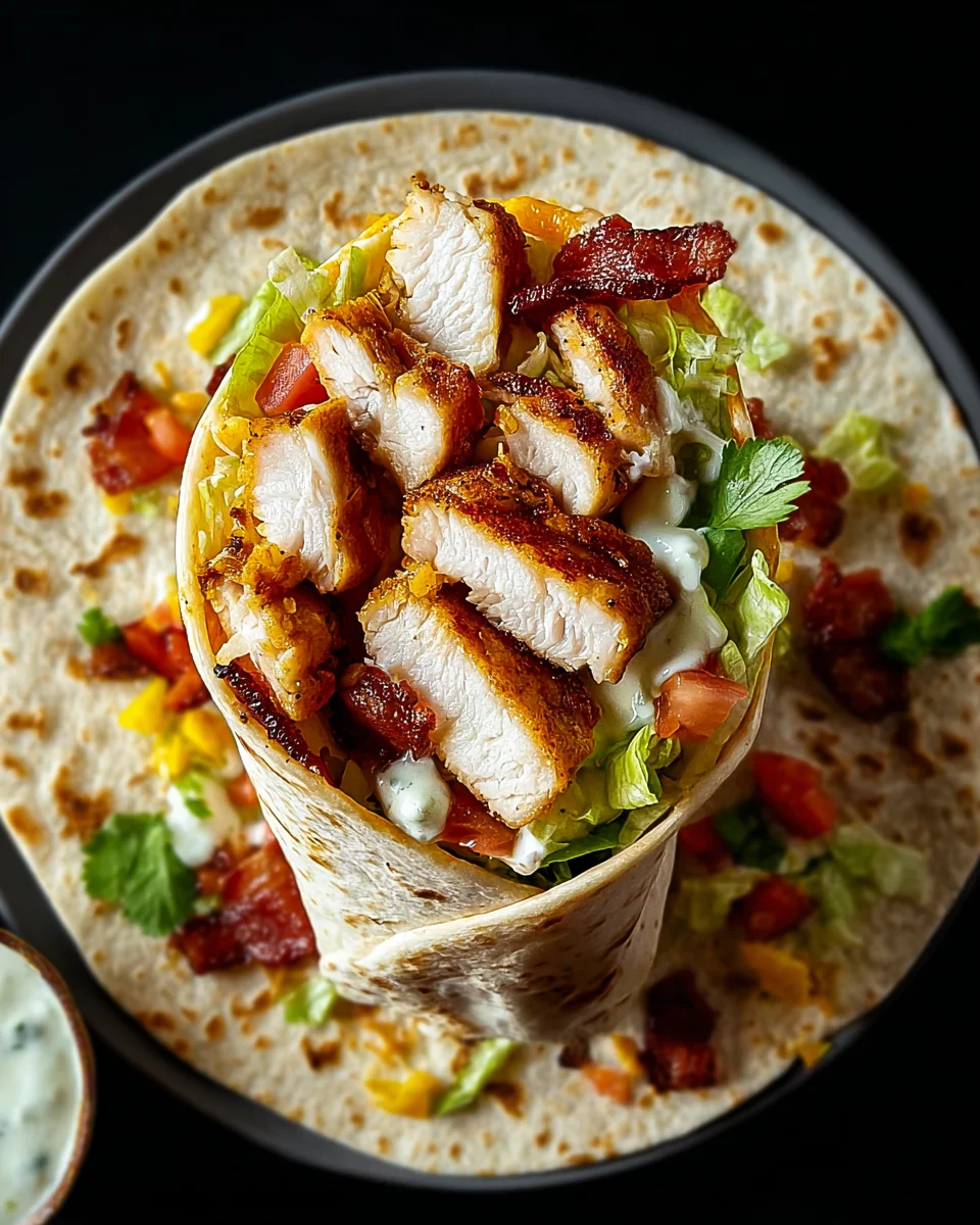 Crispy Chicken Bacon Ranch Wrap