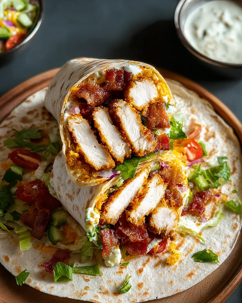 Crispy Chicken Bacon Ranch Wrap 24 Crispy