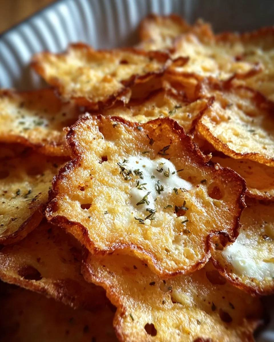 Crispy Cottage Cheese Chips