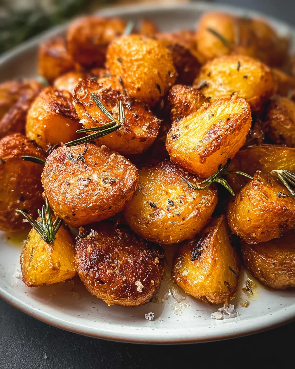 Crispy Roast Potatoes with Rosemary and Garlic - Whole30 20 Crispy