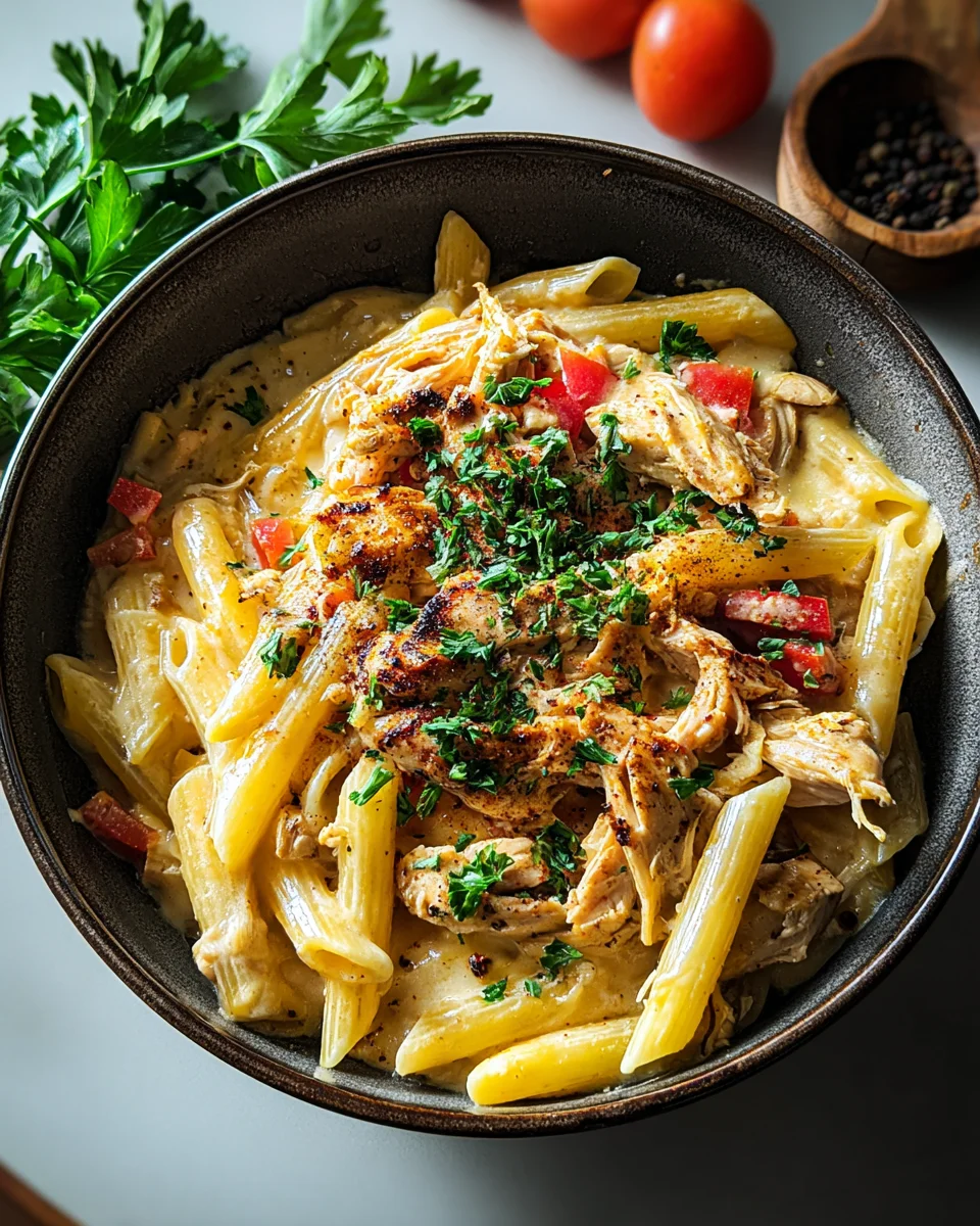 Crock Pot Creamy Cajun Chicken Pasta