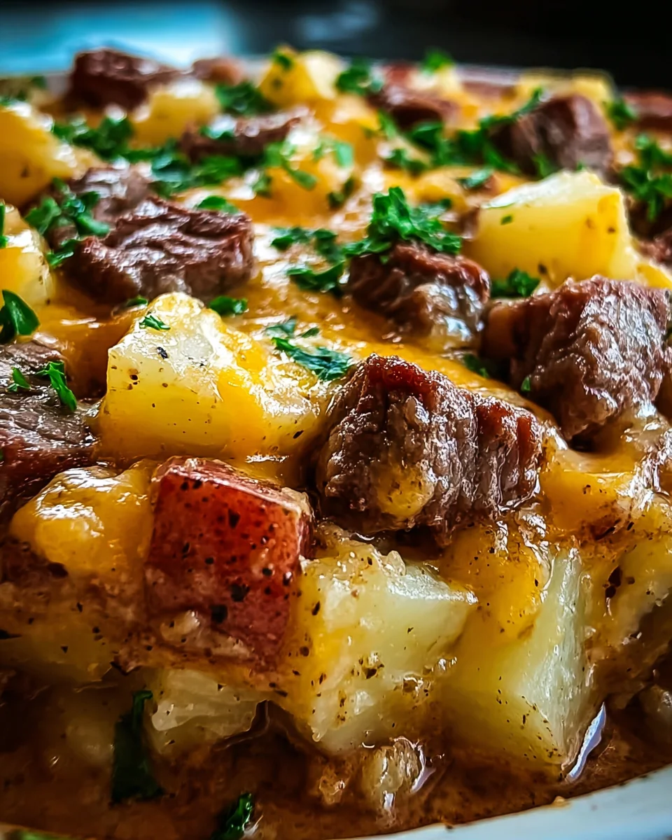 Crockpot Loaded Steak and Potato Bake Recipe 19 Crockpot