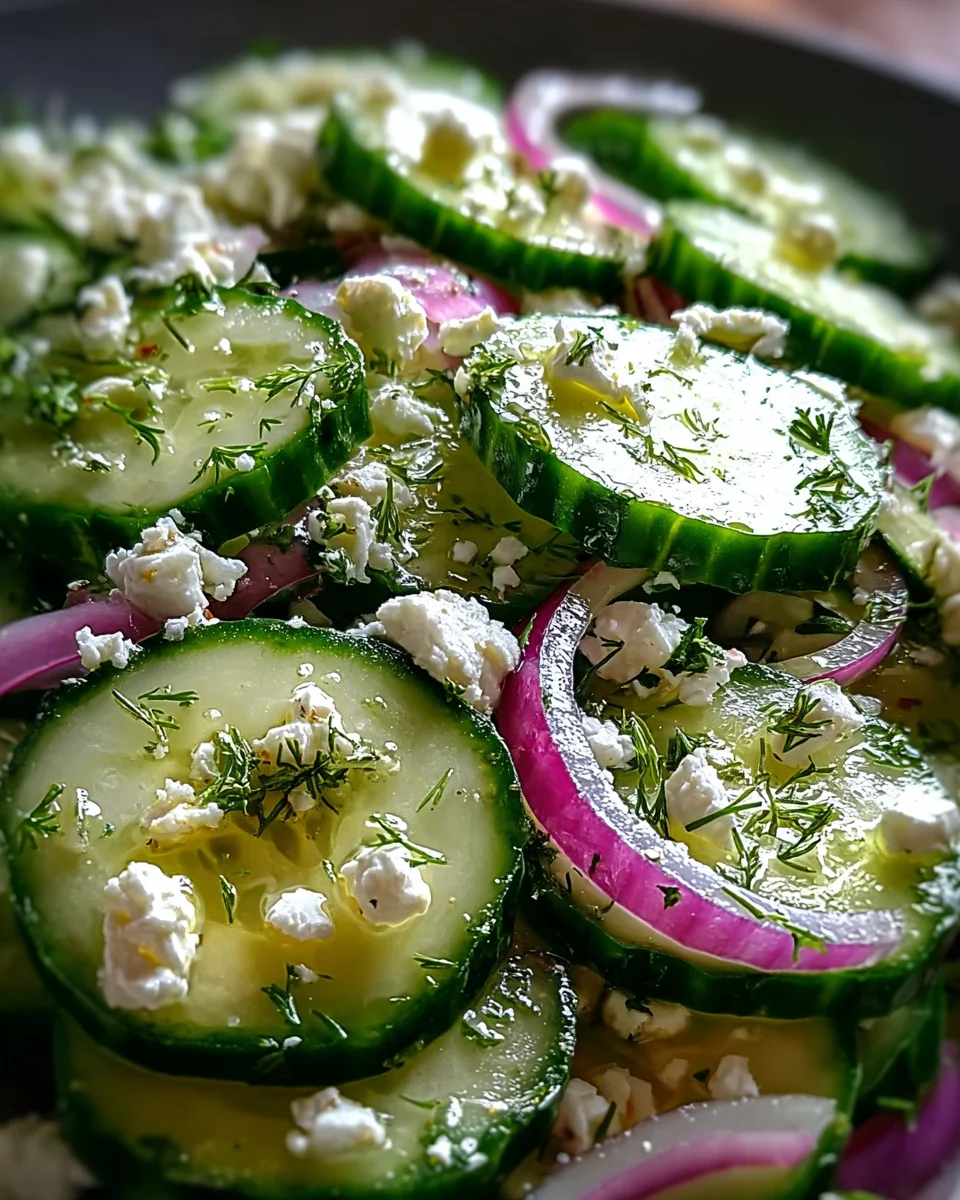 Cucumber Feta Salad 18 Cucumber