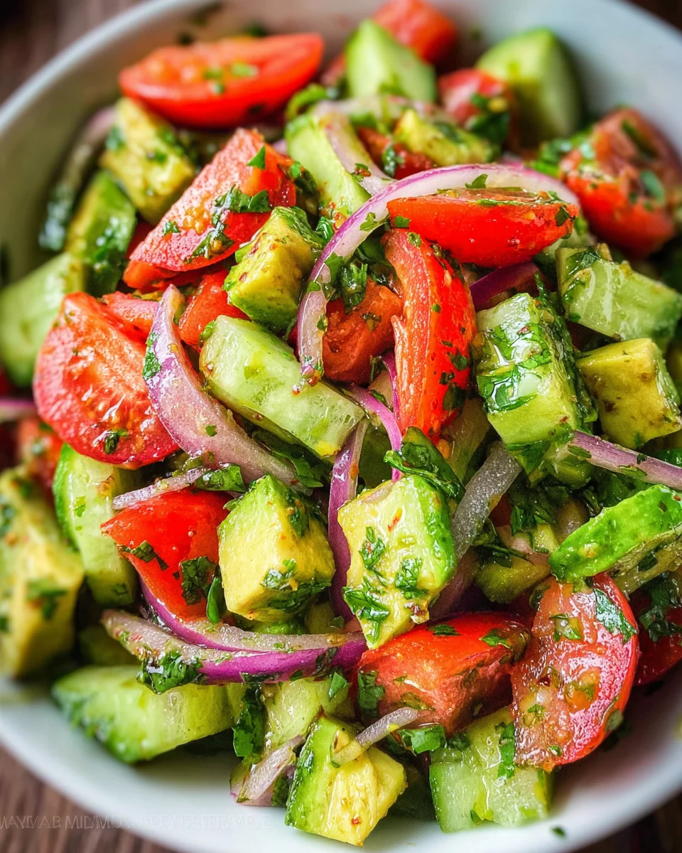 Cucumber Tomato Avocado Salad 20 Cucumber