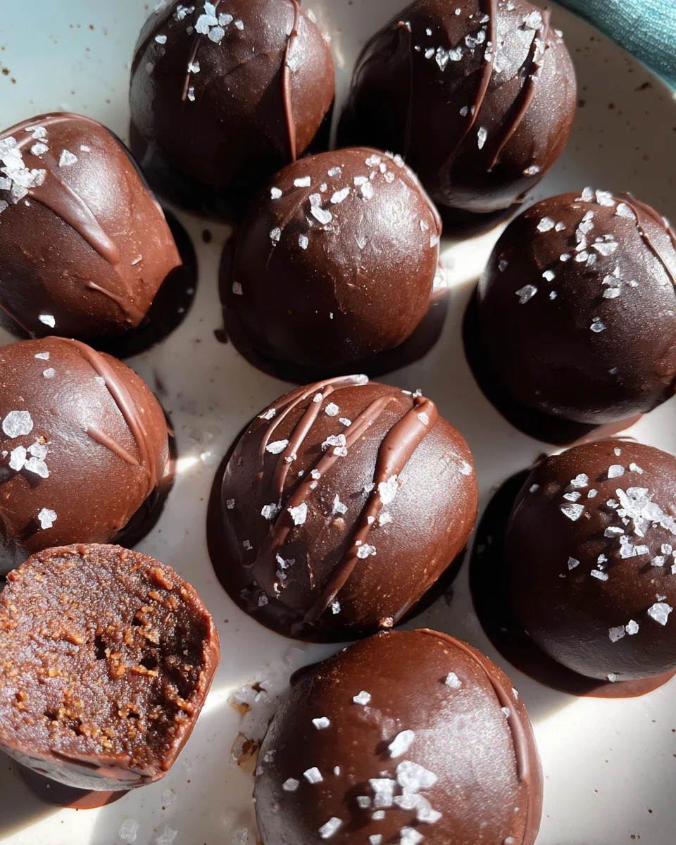 Dark Chocolate Protein Balls (No Bake, Low Carb) 19 Dark