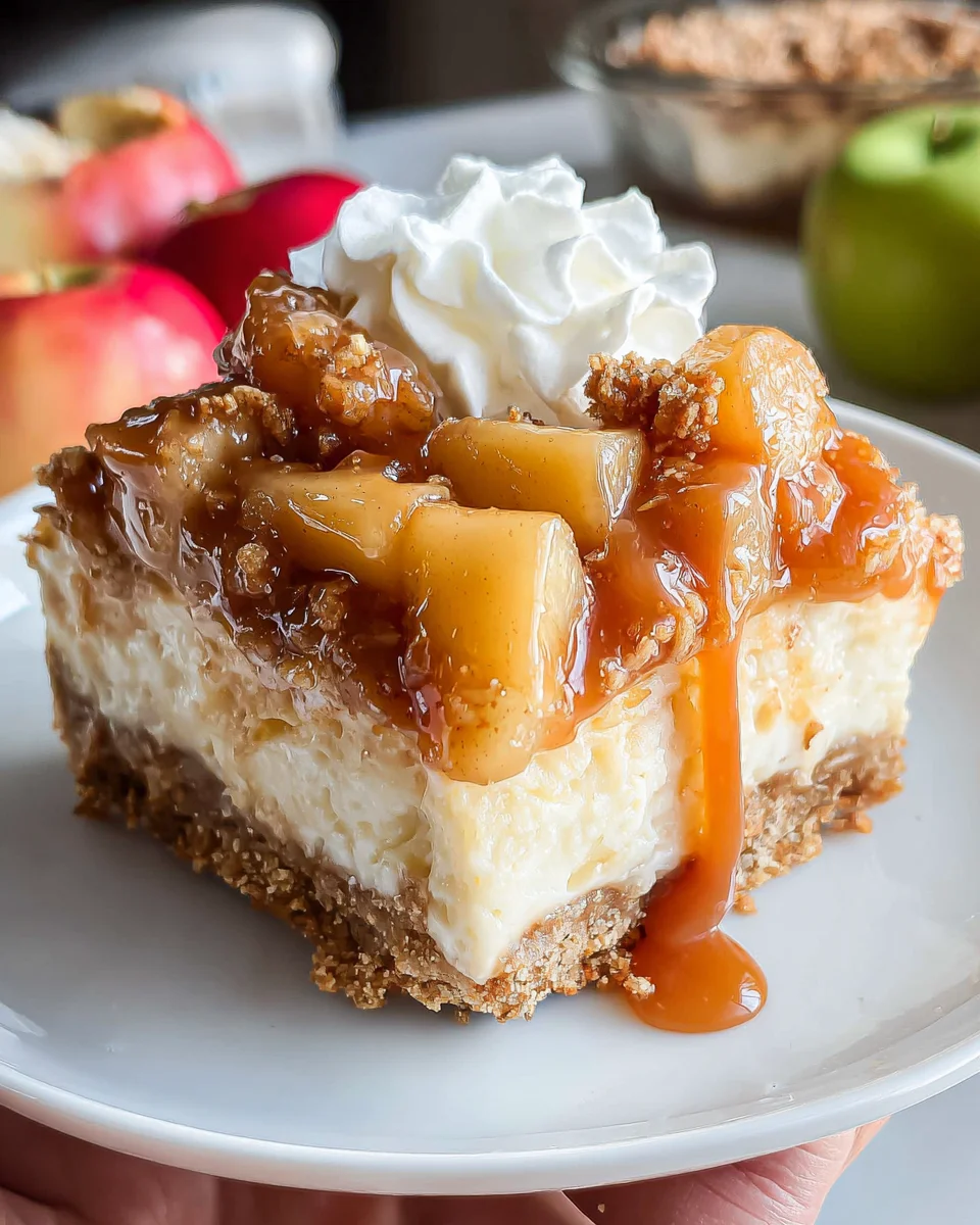 Easy Caramel Apple Cheesecake Bars 33 Easy