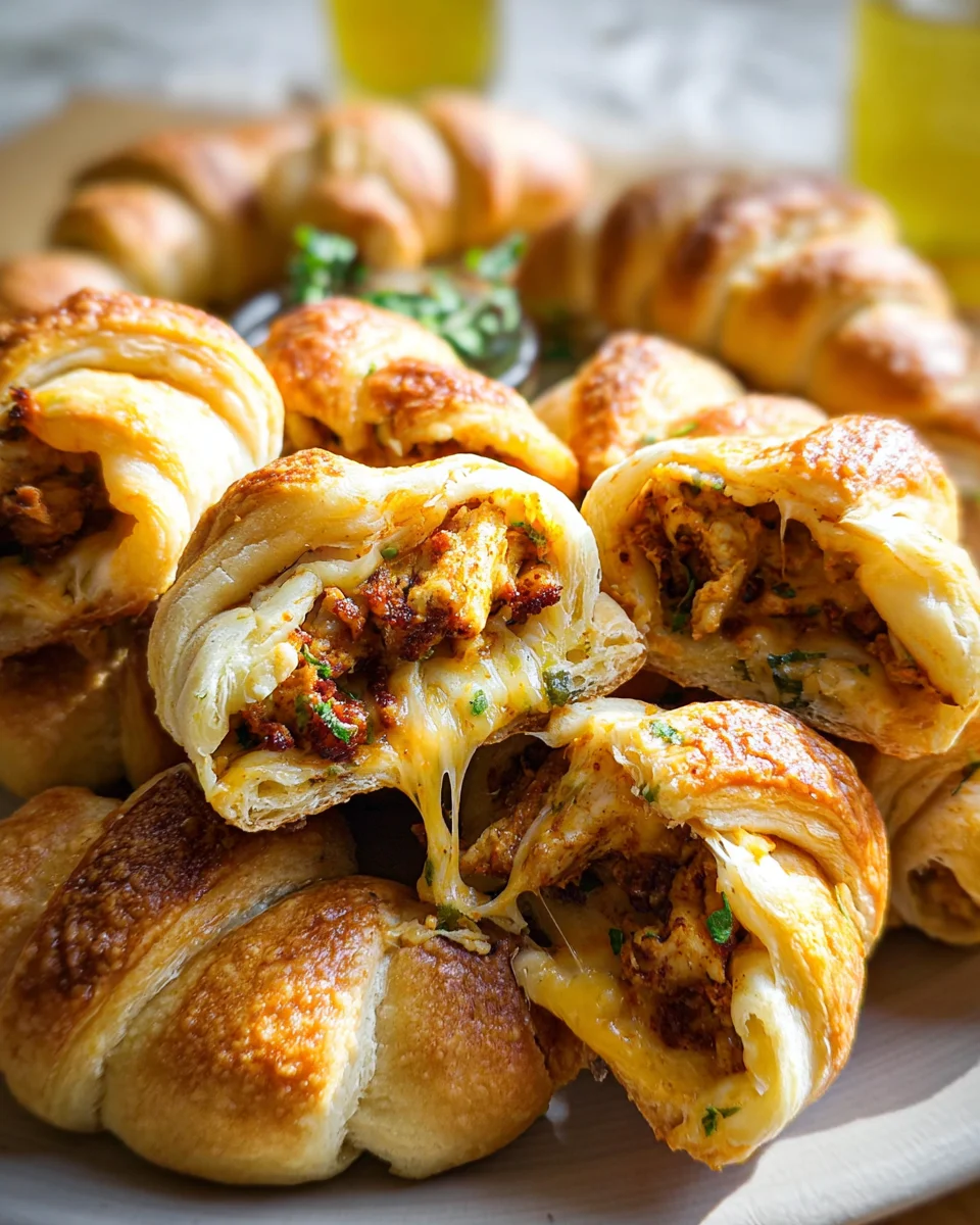 Easy Cheesy Chicken-Filled Crescents 30 Easy