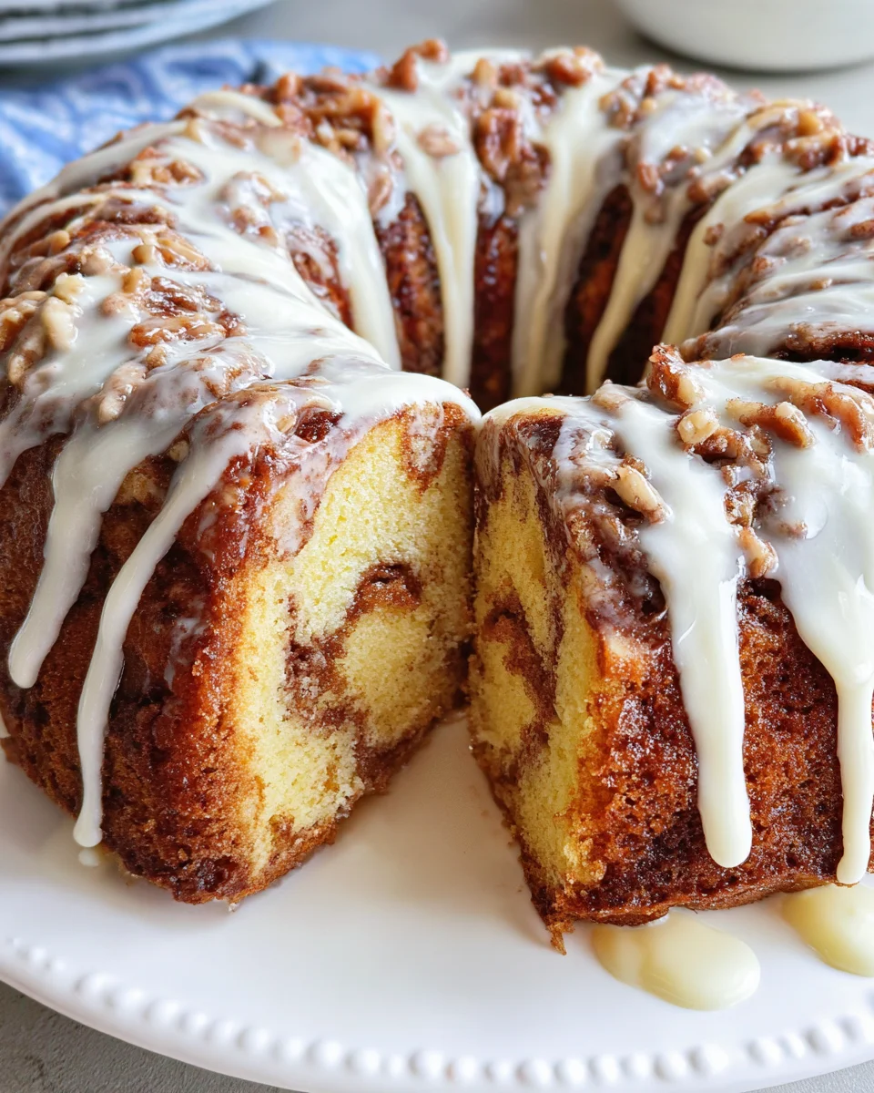 Easy Cinnamon Roll Bundt Cake