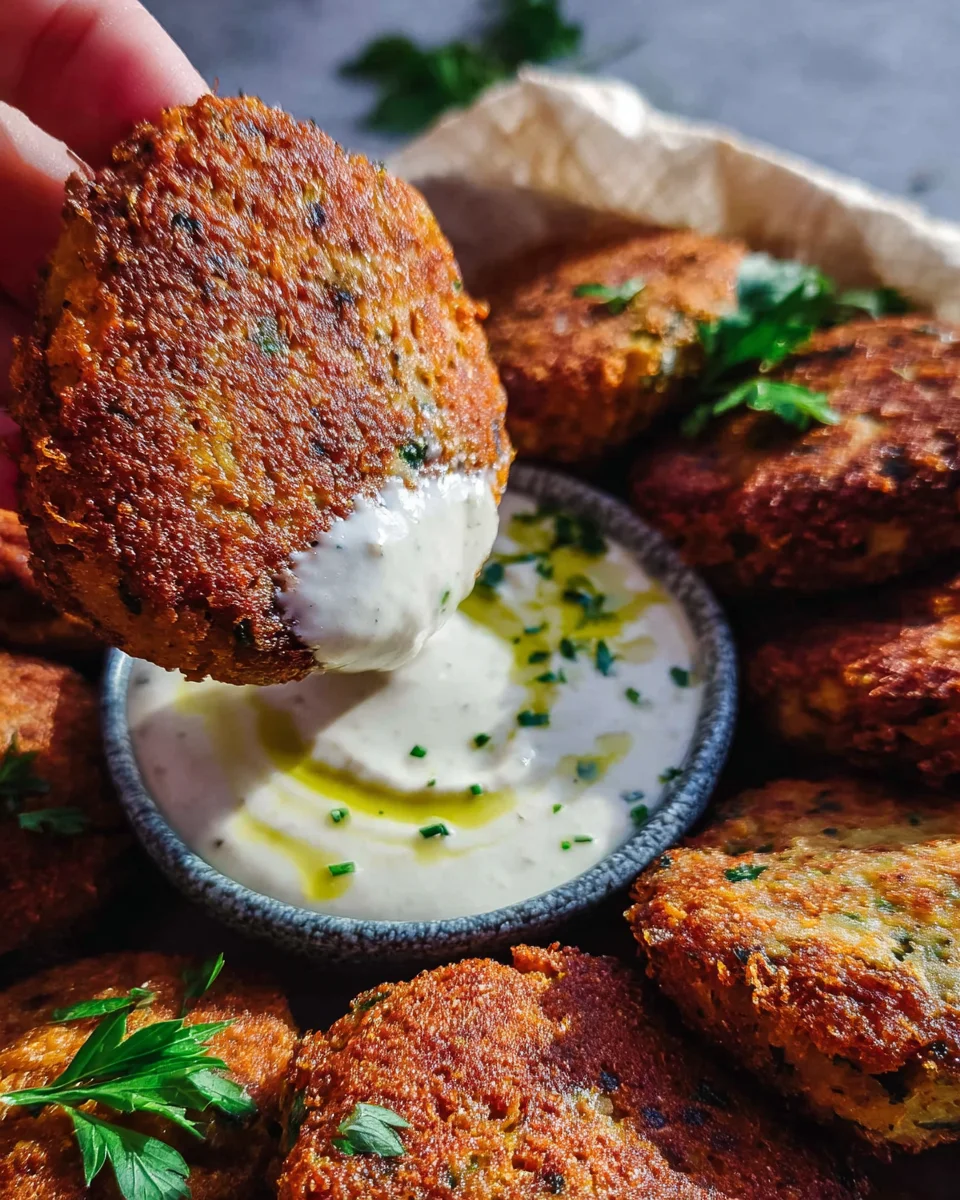 Easy Lentil Patties (with Lemon Tahini Dip) 25 Easy