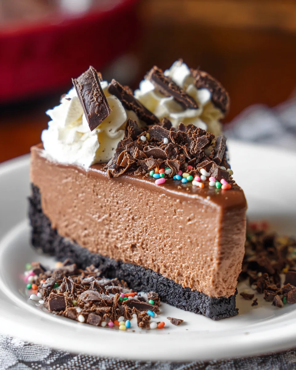 Easy No Bake Chocolate Cheesecake 19 Easy