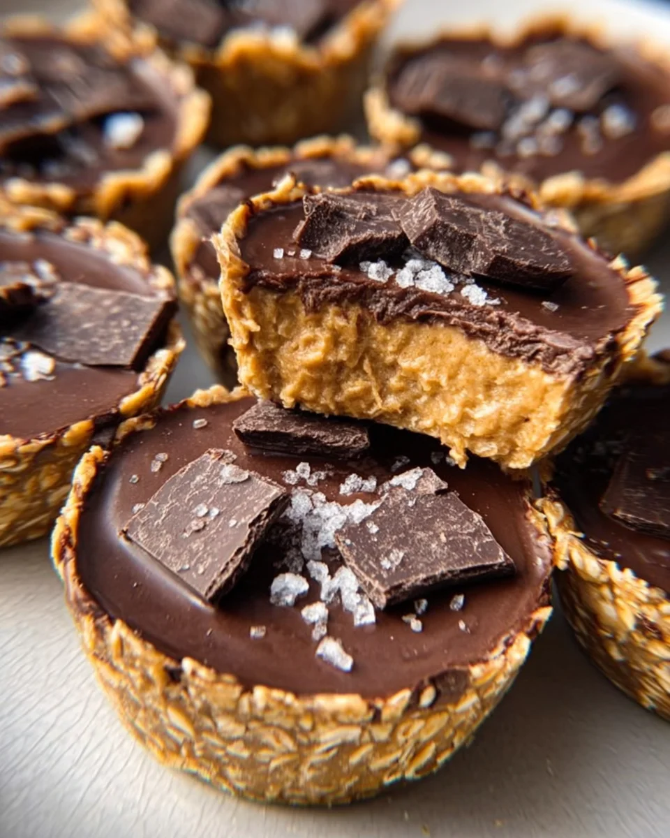 Easy No Bake Peanut Butter Oat Cups 18 Easy