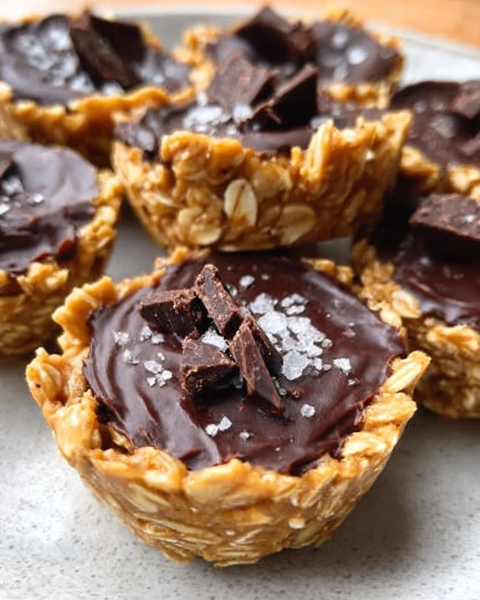 Easy No Bake Peanut Butter Oat Cups 19 Easy