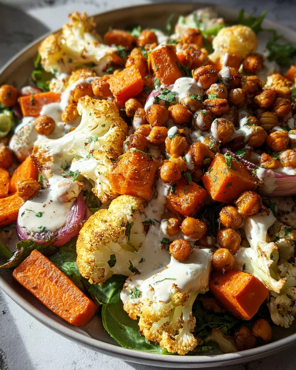 Easy Nourish Bowl Recipe with Tahini Yogurt Dressing