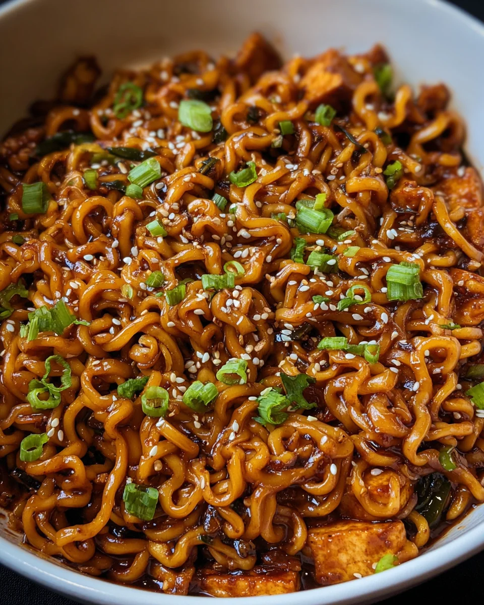 Easy Saucy Ramen Noodles