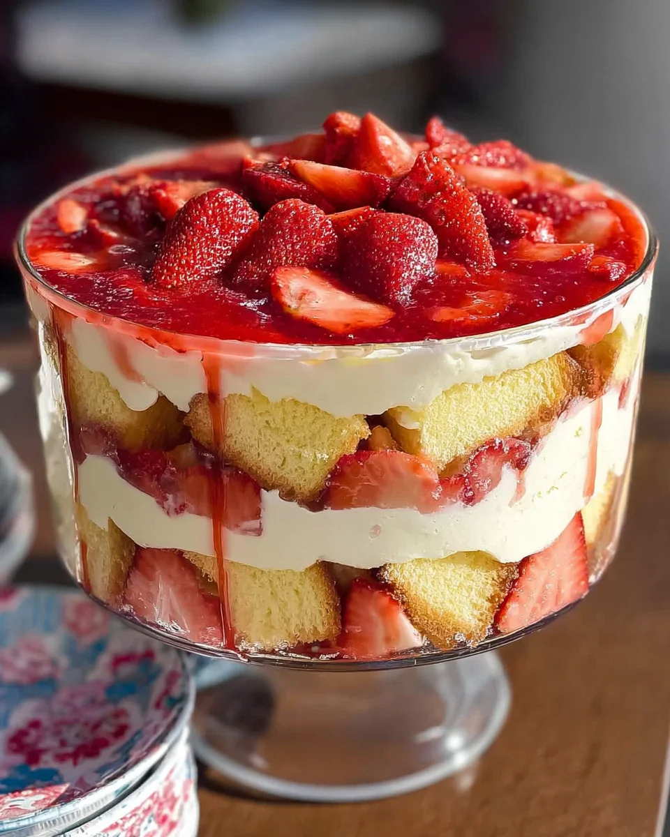Easy Strawberry Trifle with Pound Cake 16 Easy