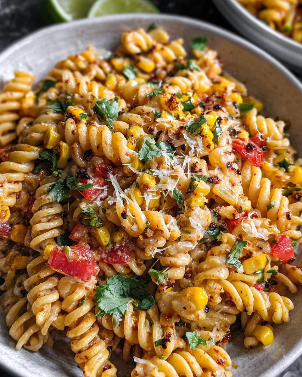 Esquites-Inspired Pasta Salad (Mexican Street Corn-Inspired)