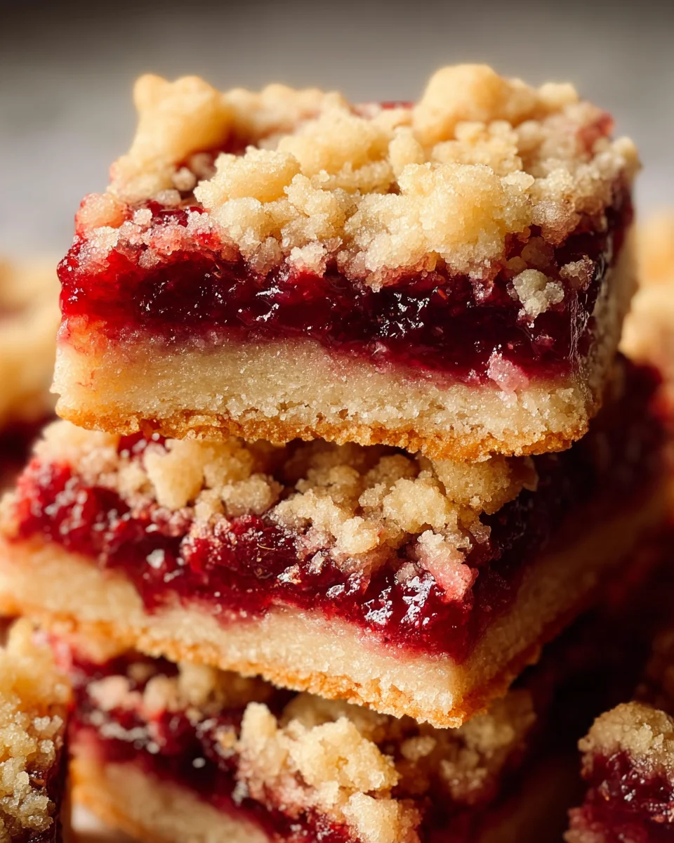 Fabulous Five Ingredient Raspberry Bars