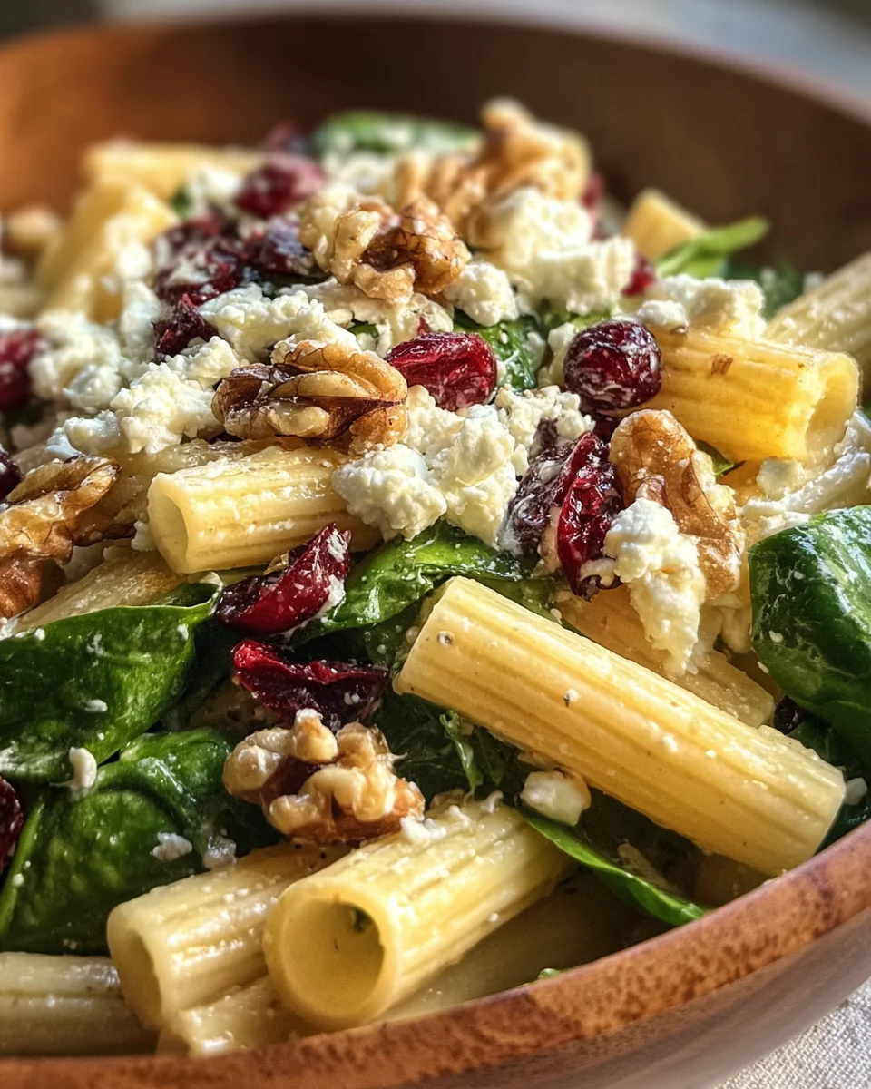 Feta & Cranberry Rigatoni Salad with Lemon Vinaigrette 21 Feta