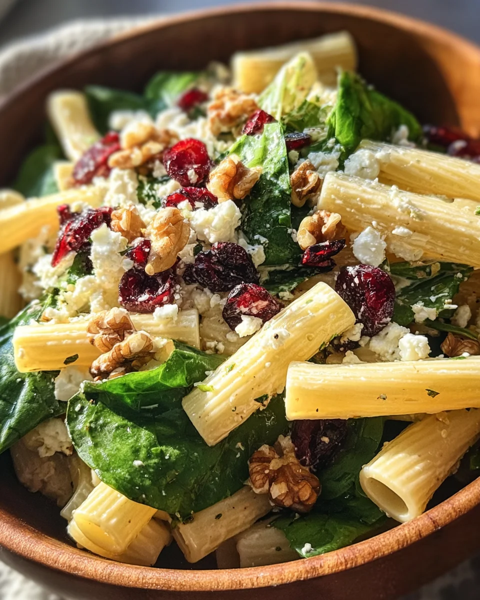 Feta & Cranberry Rigatoni Salad with Lemon Vinaigrette 22 Feta
