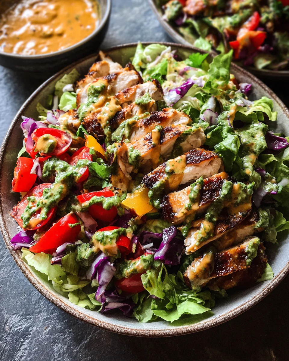 Fiesta Ranch Salad with Salsa Verde Chicken 13 Fiesta