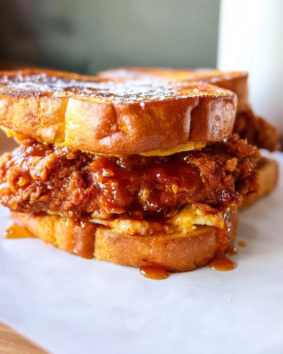 French Toast Fried Chicken Sandwich
