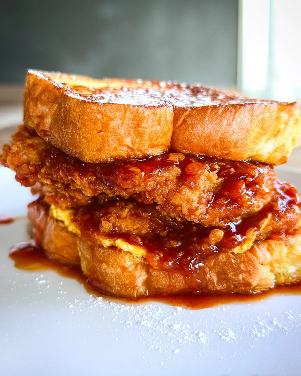 French Toast Fried Chicken Sandwich 32 French