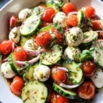 Fresh Cucumber Caprese Salad 21 Fresh Cucumber Caprese Salad
