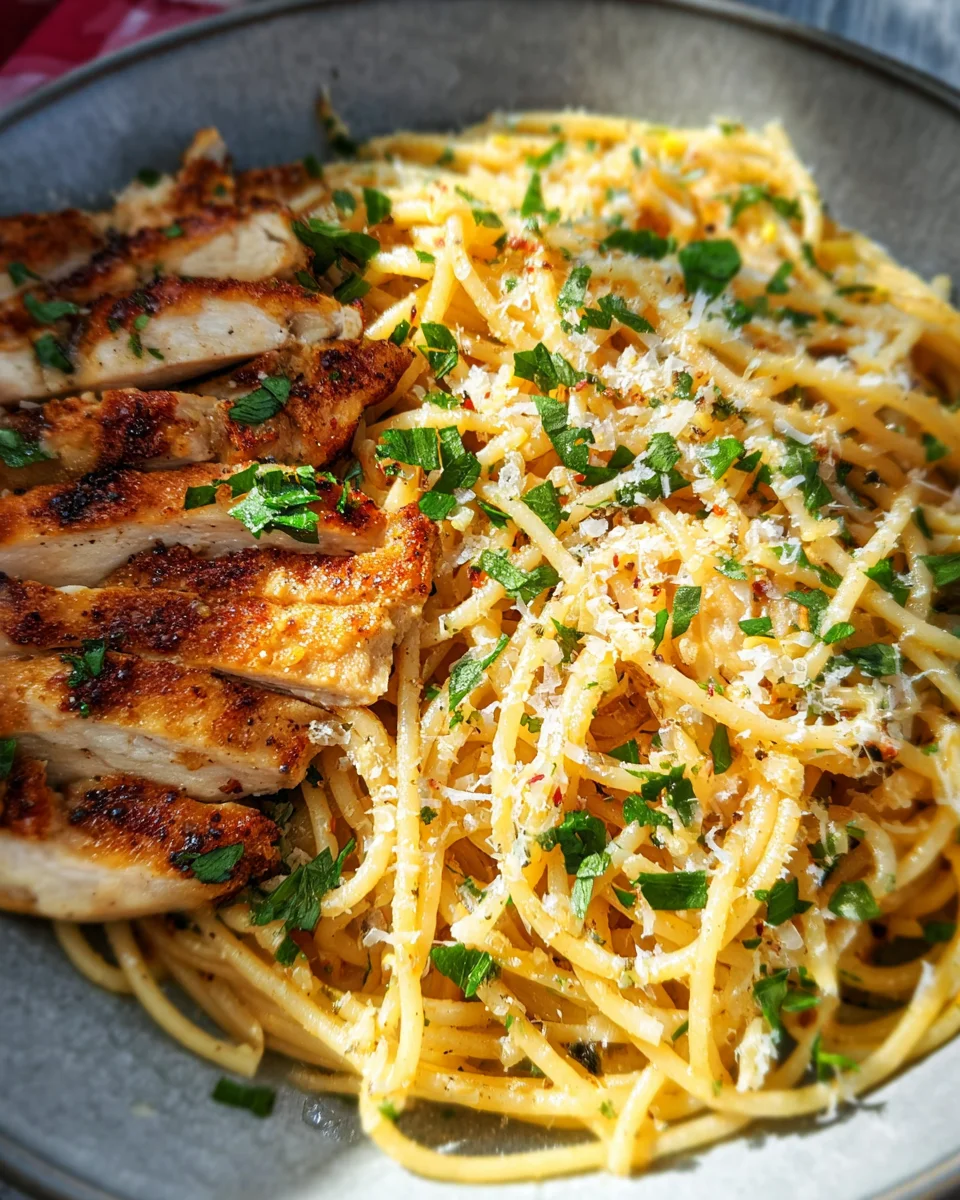 Garlic Butter Chicken Pasta