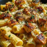 Garlic Butter Chicken with Rigatoni and Parmesan 26 Garlic Butter Chicken with Rigatoni and Parmesan