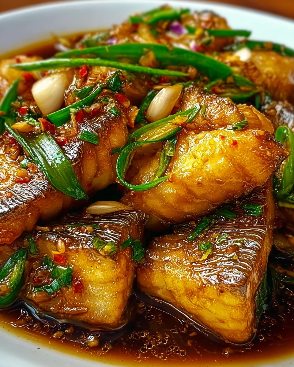 Ginger Onion Fried Sea Bass 21 Ginger