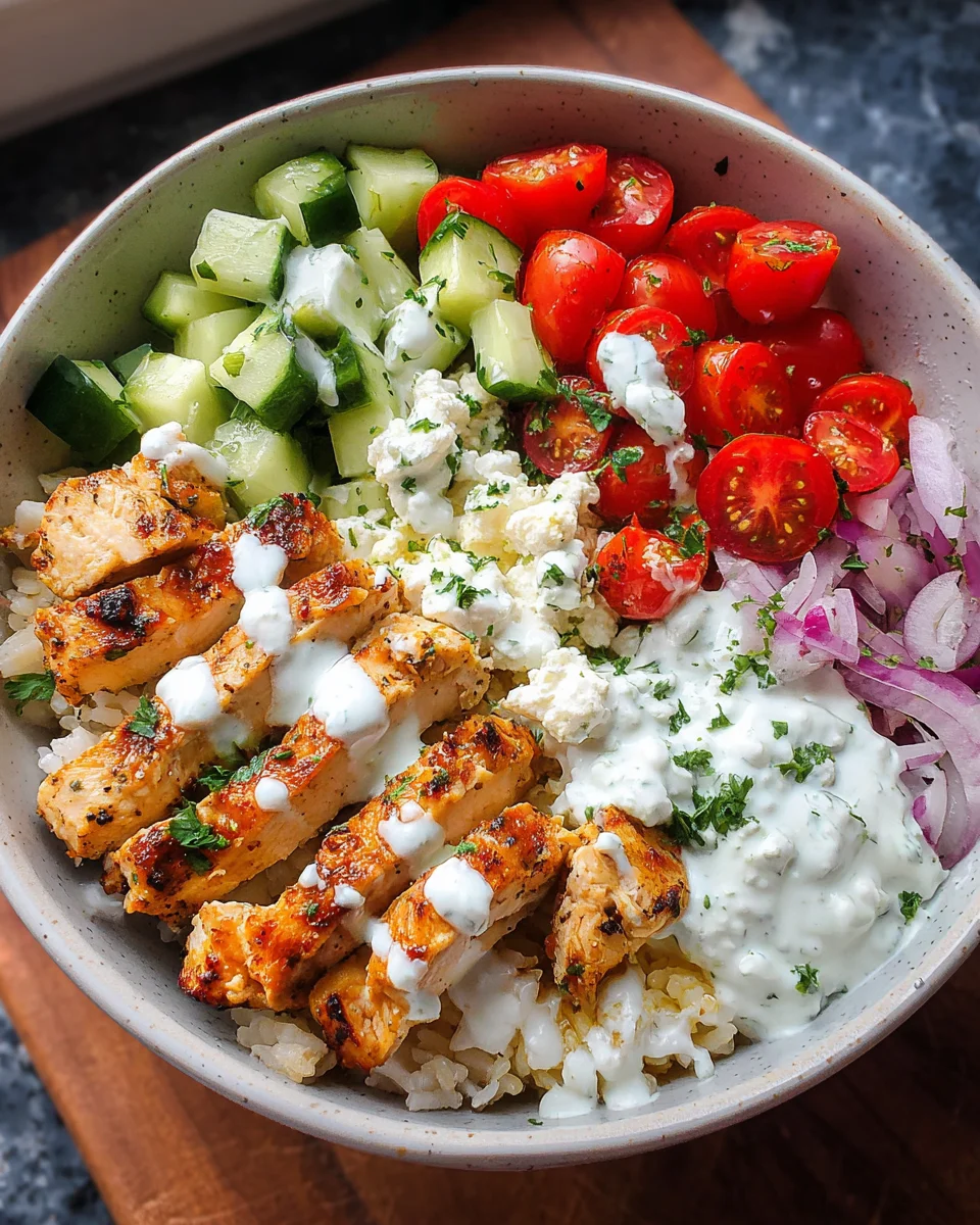 Greek Chicken Bowls