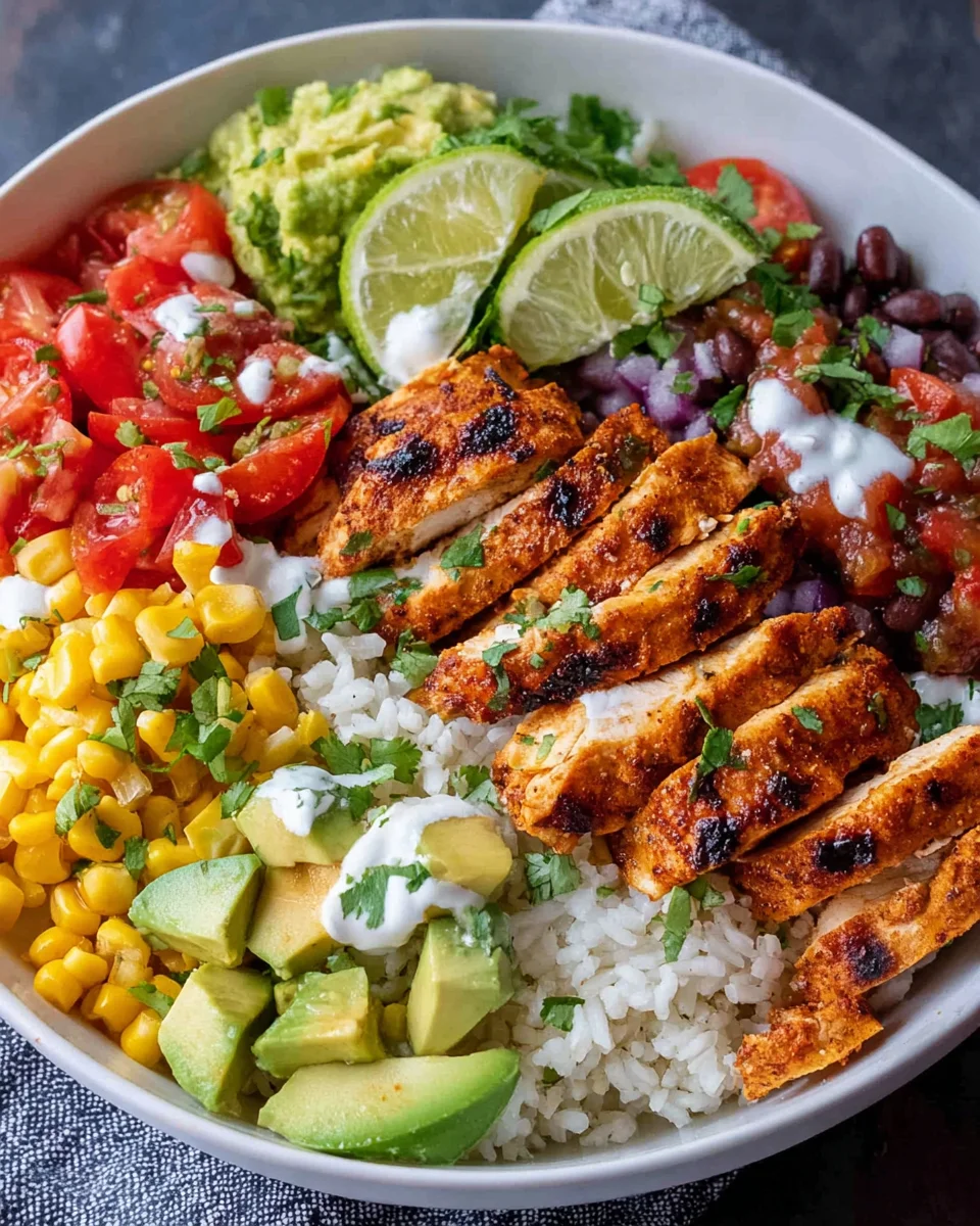 Grilled Chicken Burrito Bowls