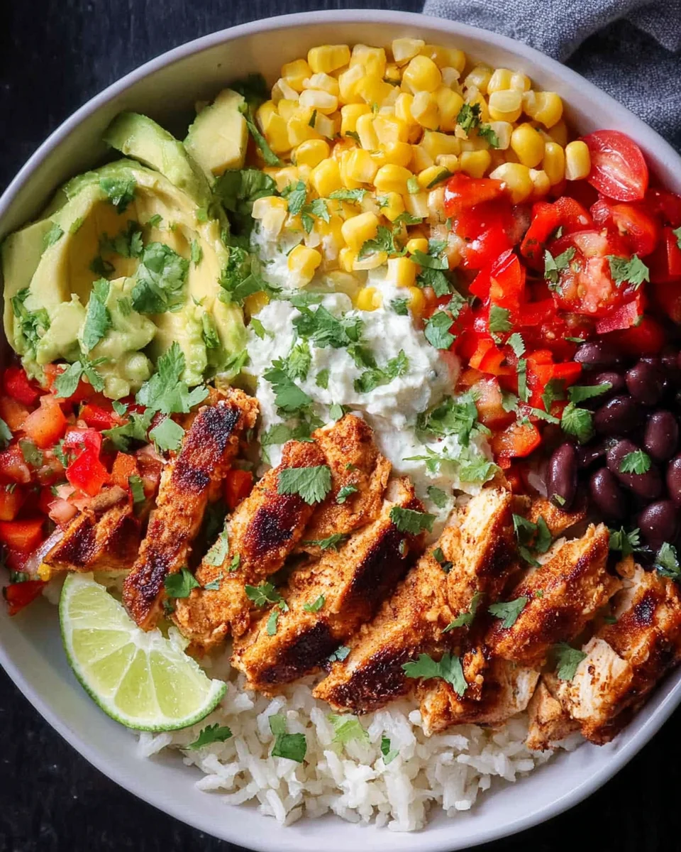 Grilled Chicken Burrito Bowls 16 Grilled